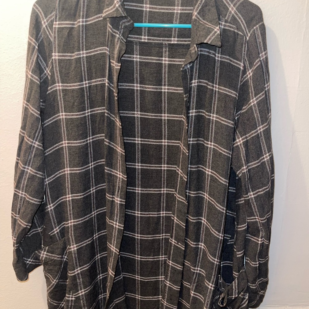 Long sleeve button up Zara top